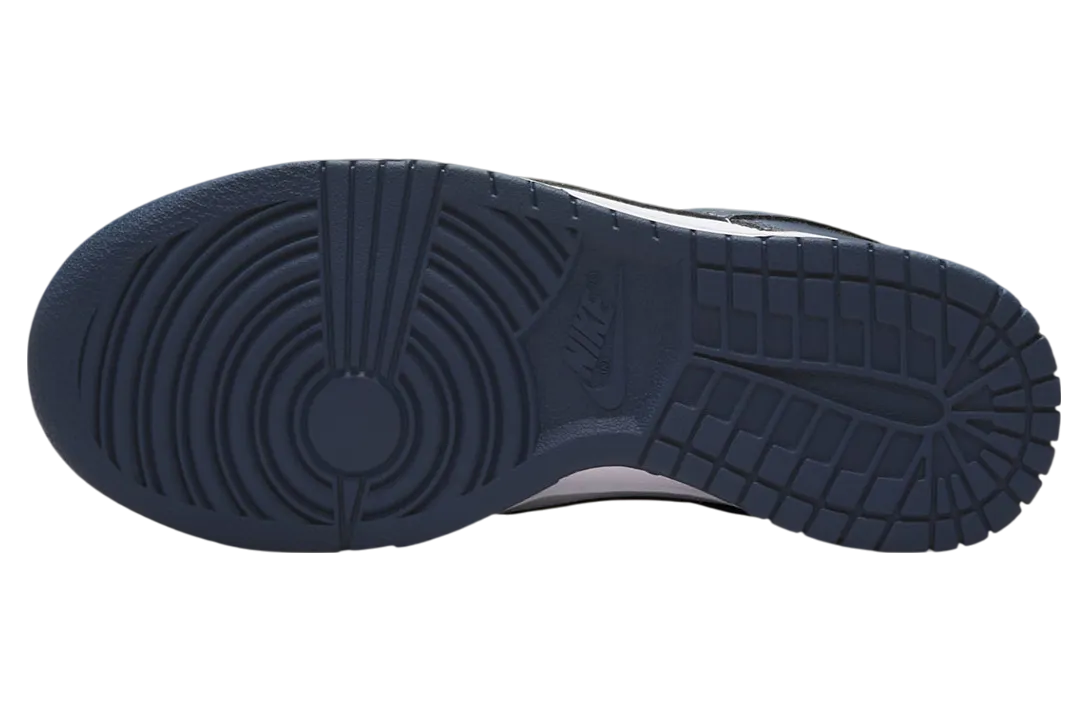 nike dunk low navy white 4