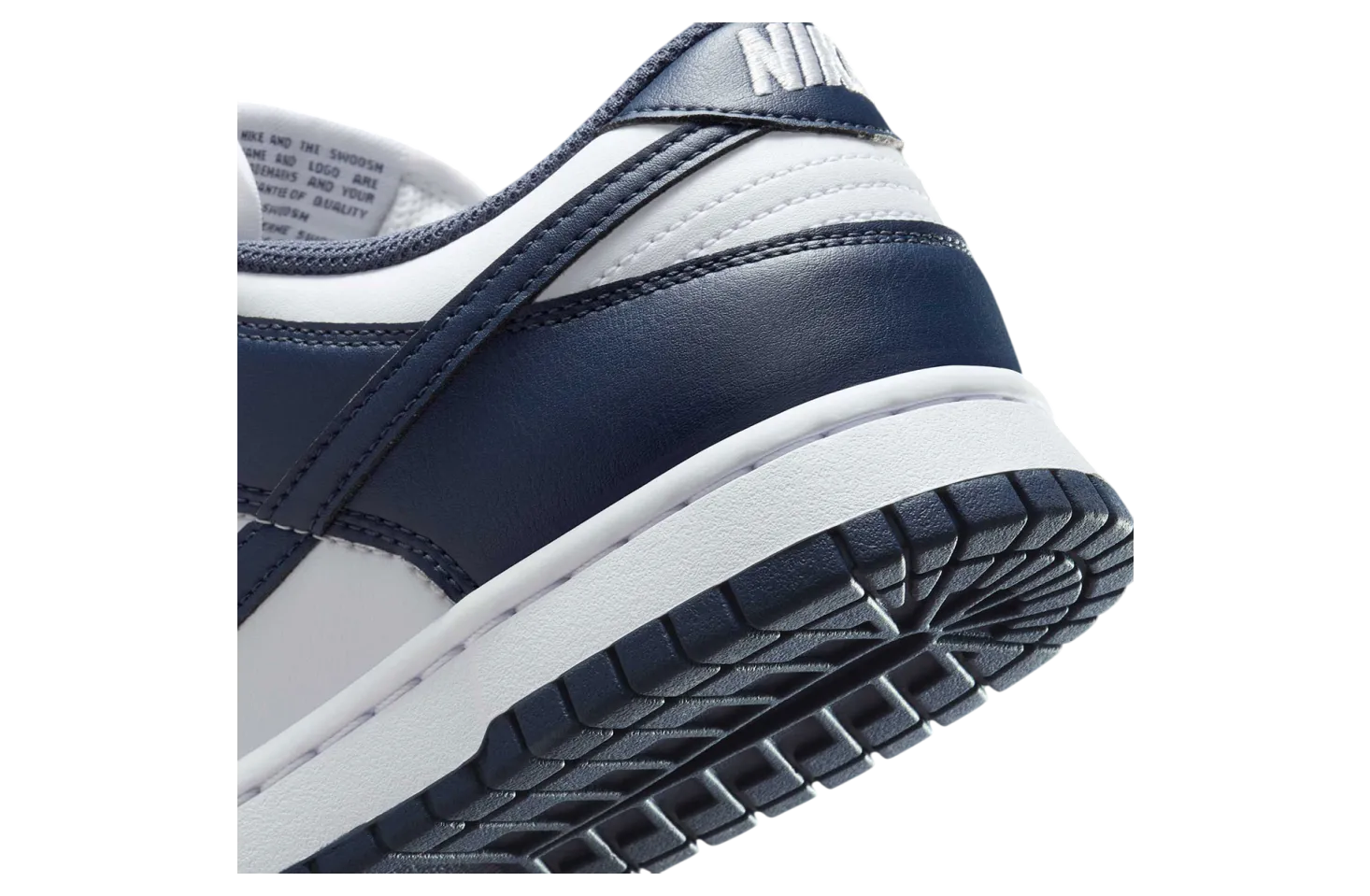 nike dunk low navy white 6