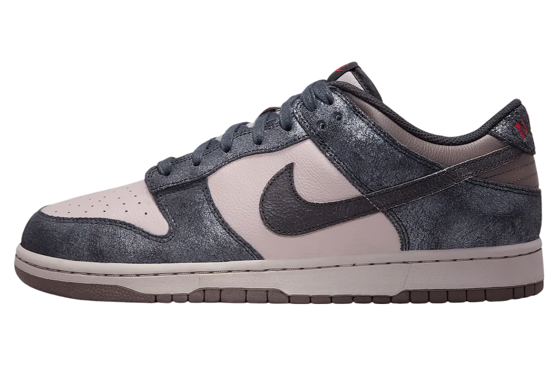 nike dunk low nyc cbgb metallic silver college grey