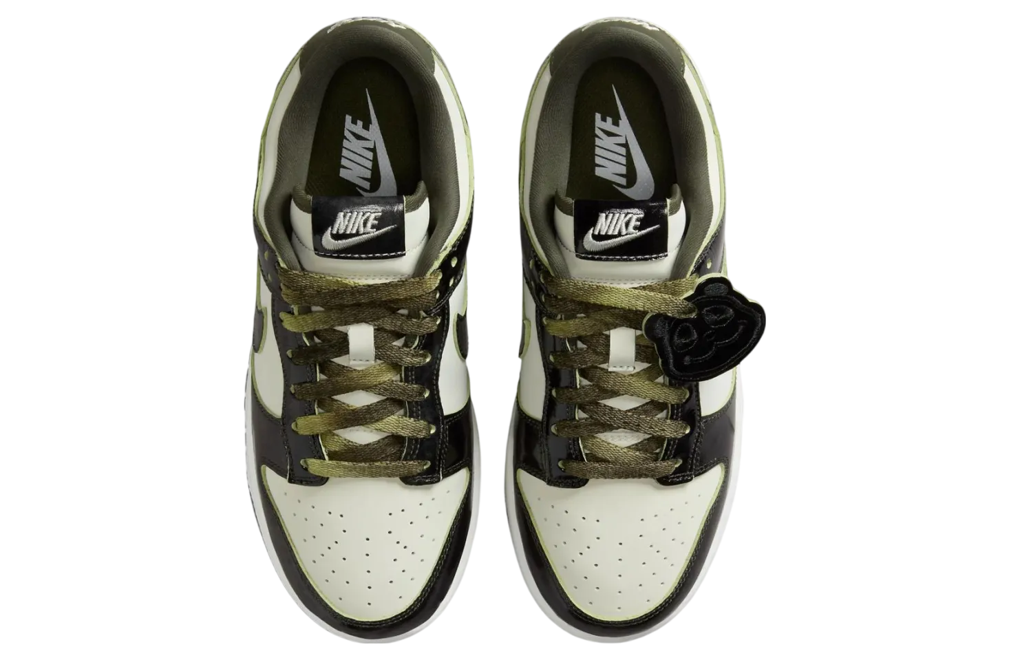 nike dunk low panda olive 2
