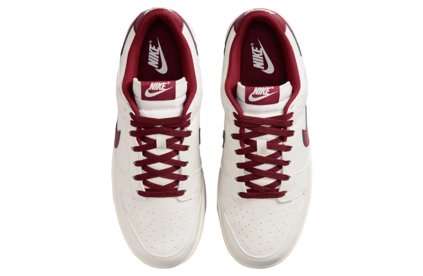 nike dunk low phantom grey team red 3