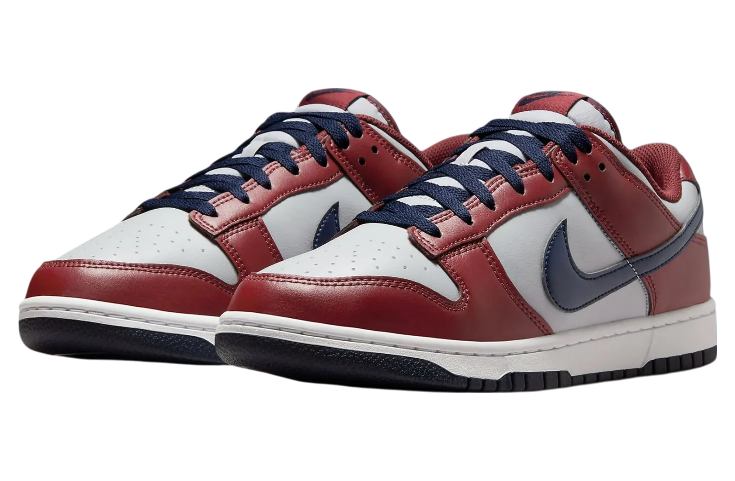 nike dunk low reboots grey burgundy navy 0