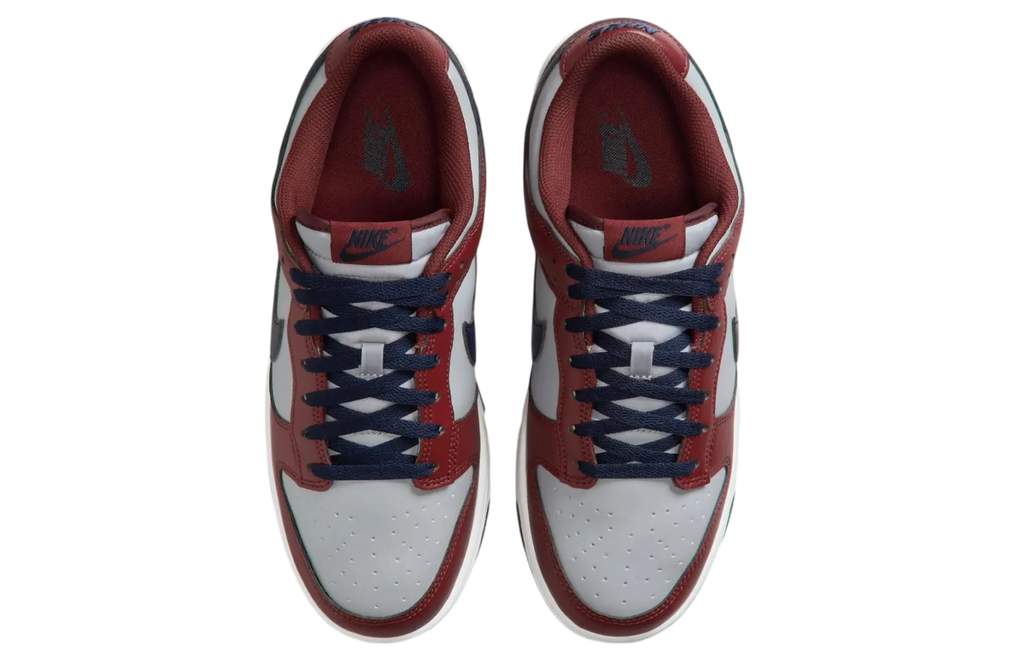 nike dunk low reboots grey burgundy navy 2
