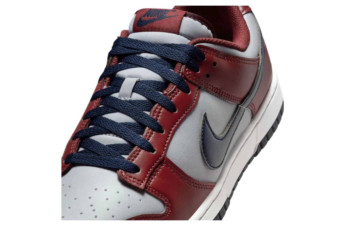 nike dunk low reboots grey burgundy navy 5
