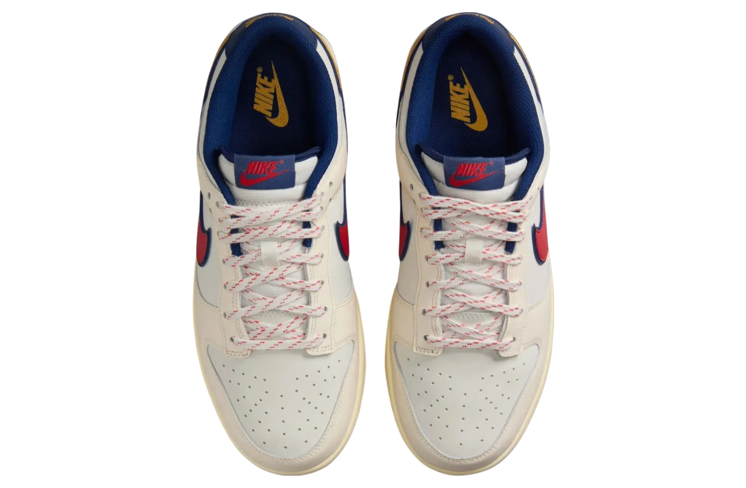 nike dunk low retro pack cream navy 2