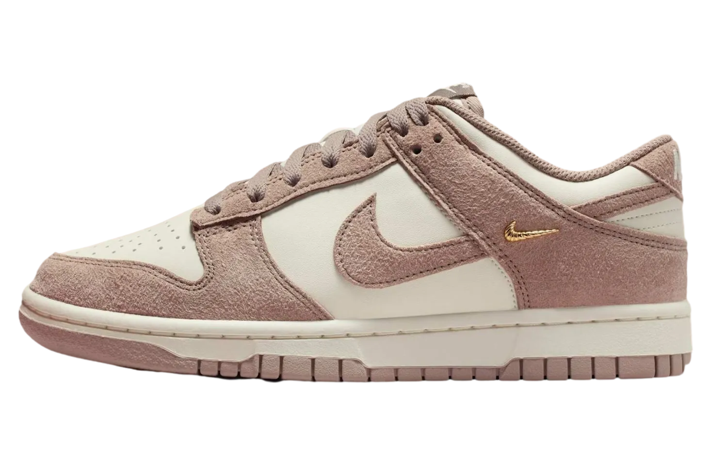 nike dunk low sail metallic gold