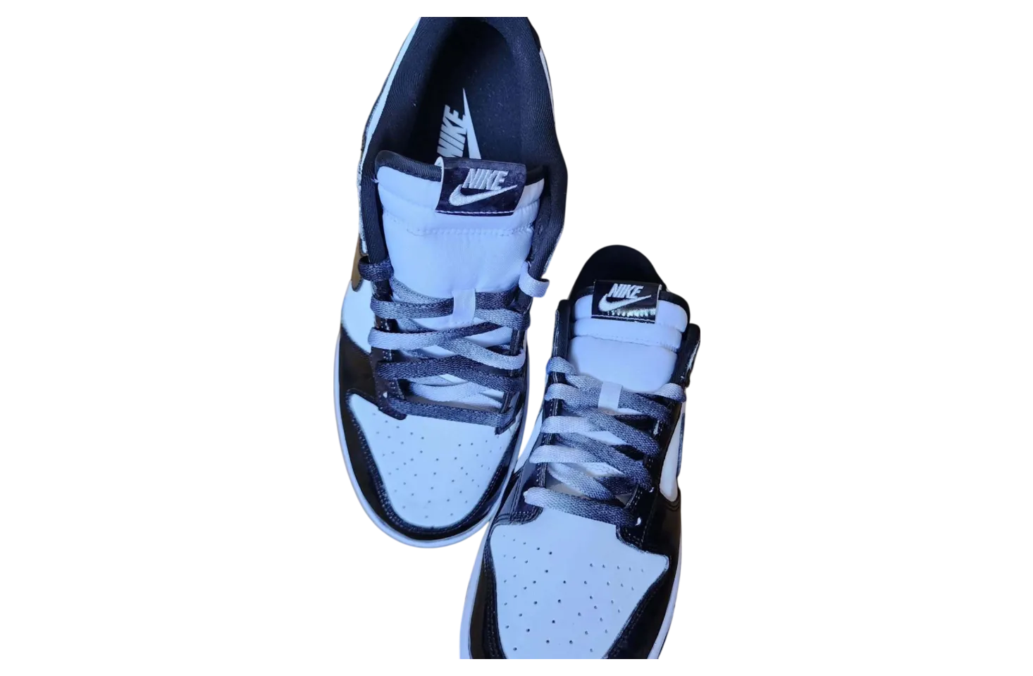 nike dunk low se panda white black 1
