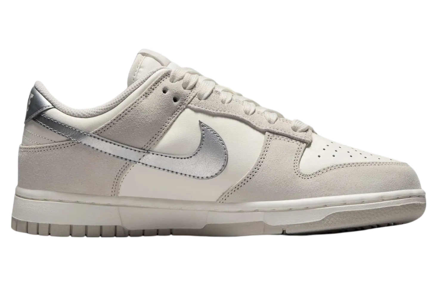 nike dunk low silver swoosh 1