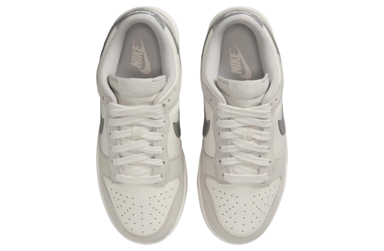 nike dunk low silver swoosh 2