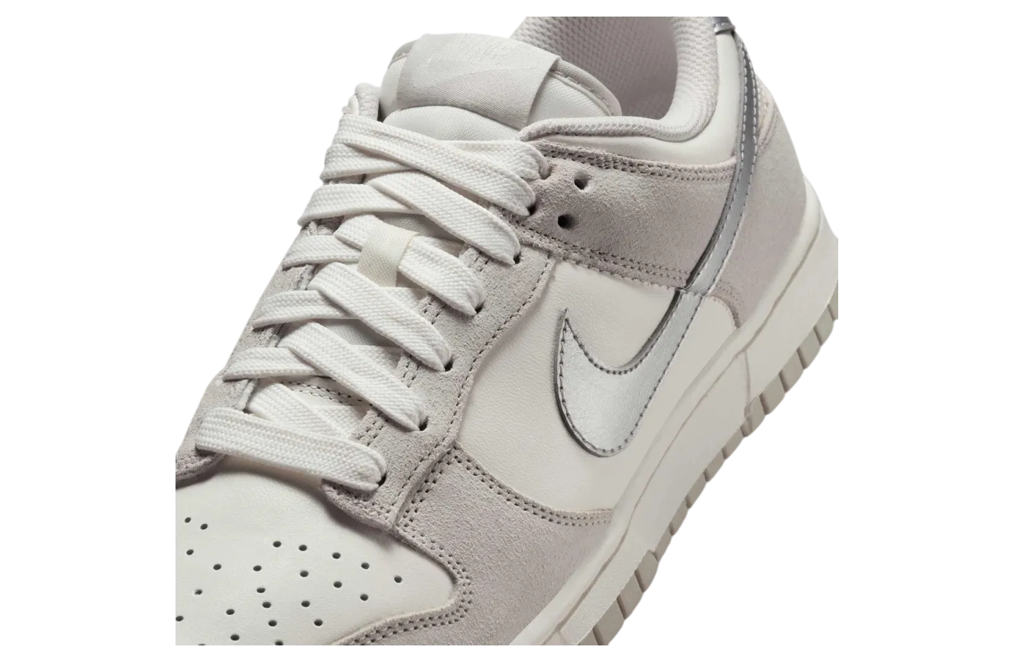 nike dunk low silver swoosh 5