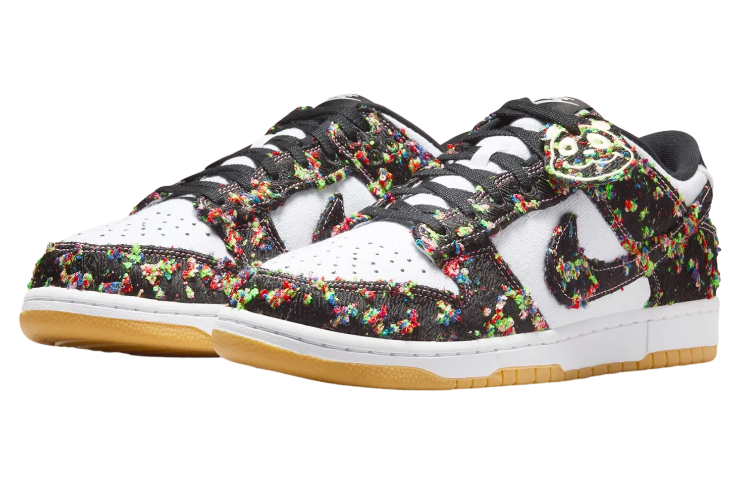 nike dunk low white black gum yellow 0