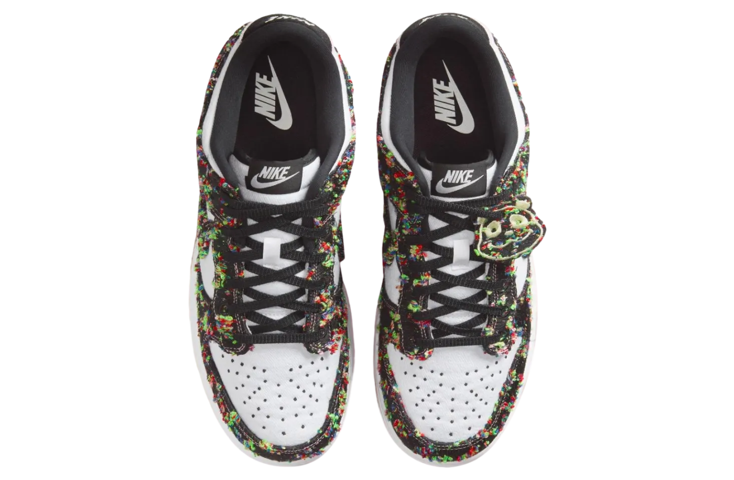 nike dunk low white black gum yellow 3