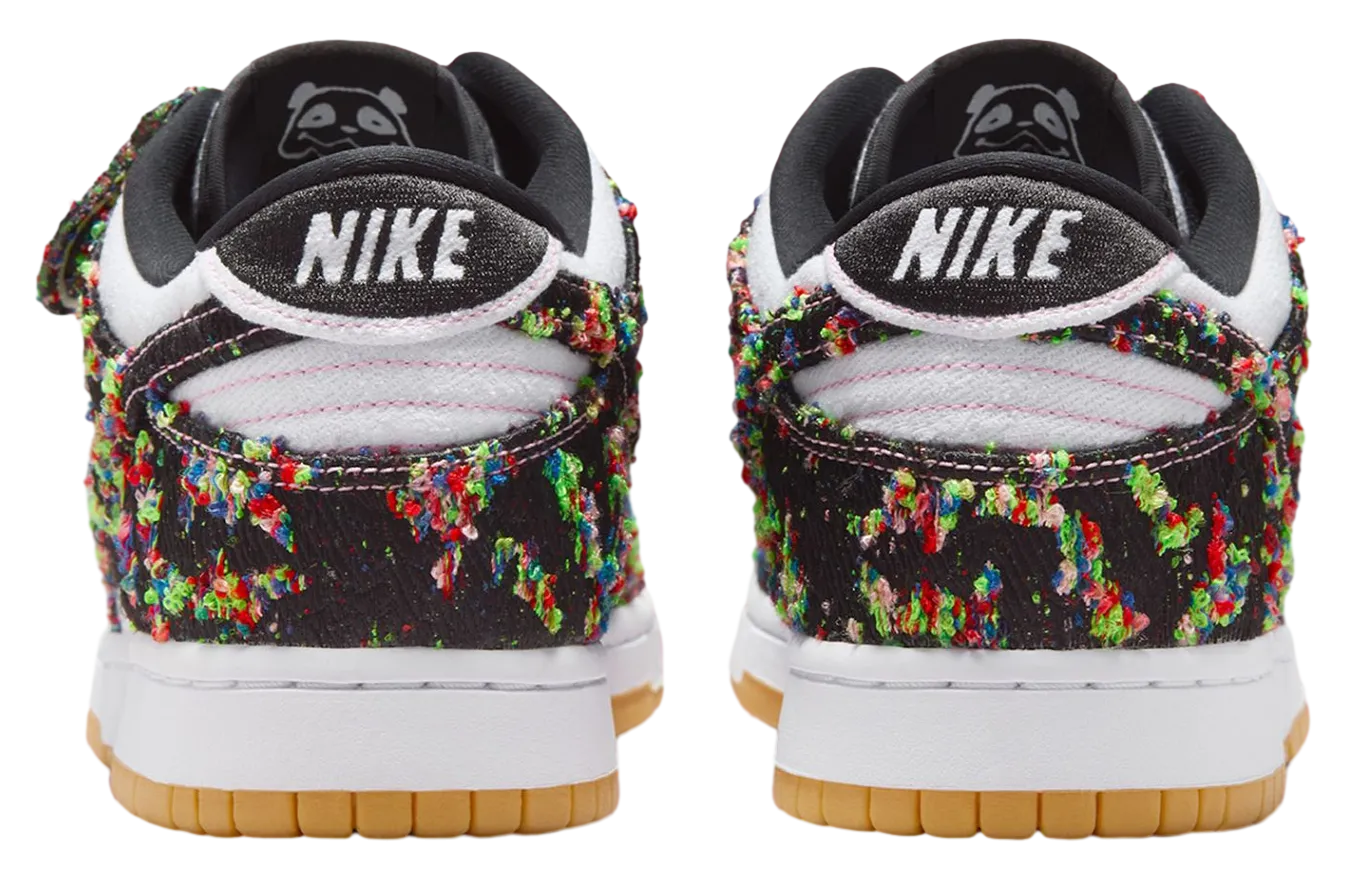 nike dunk low white black gum yellow 4