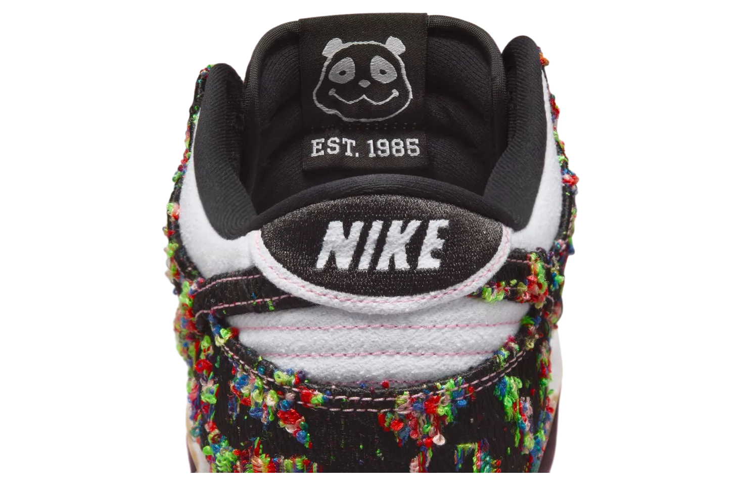 nike dunk low white black gum yellow 7