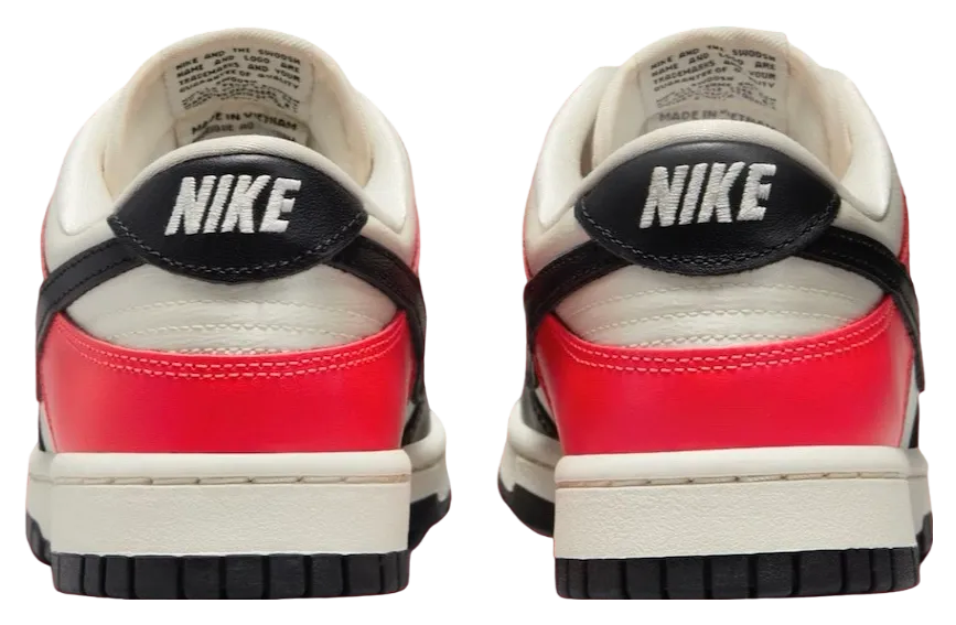 nike dunk low wmns black toe bright crimson 2