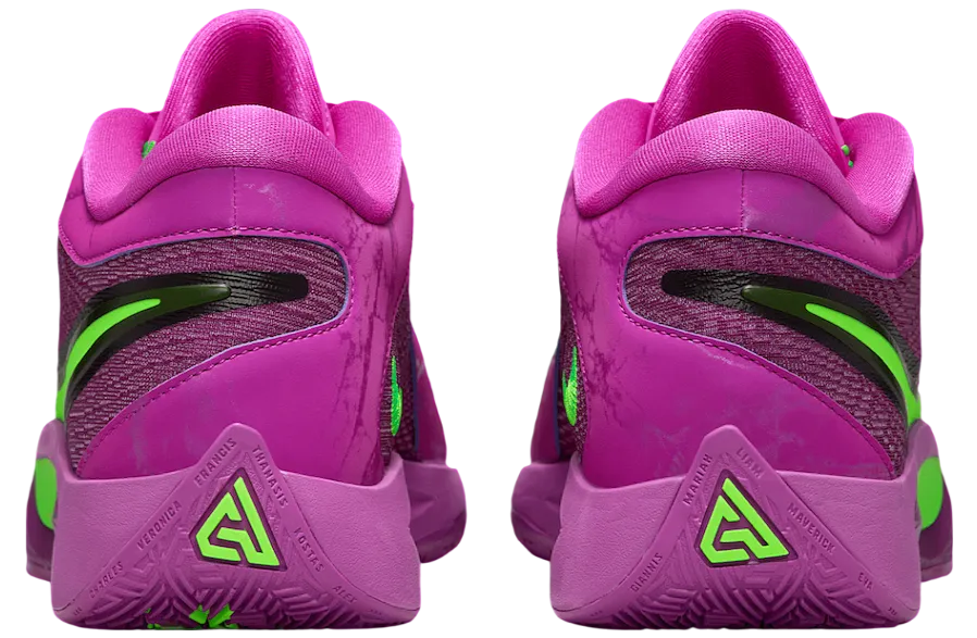 nike giannis freak 6 bold berry electric green 3