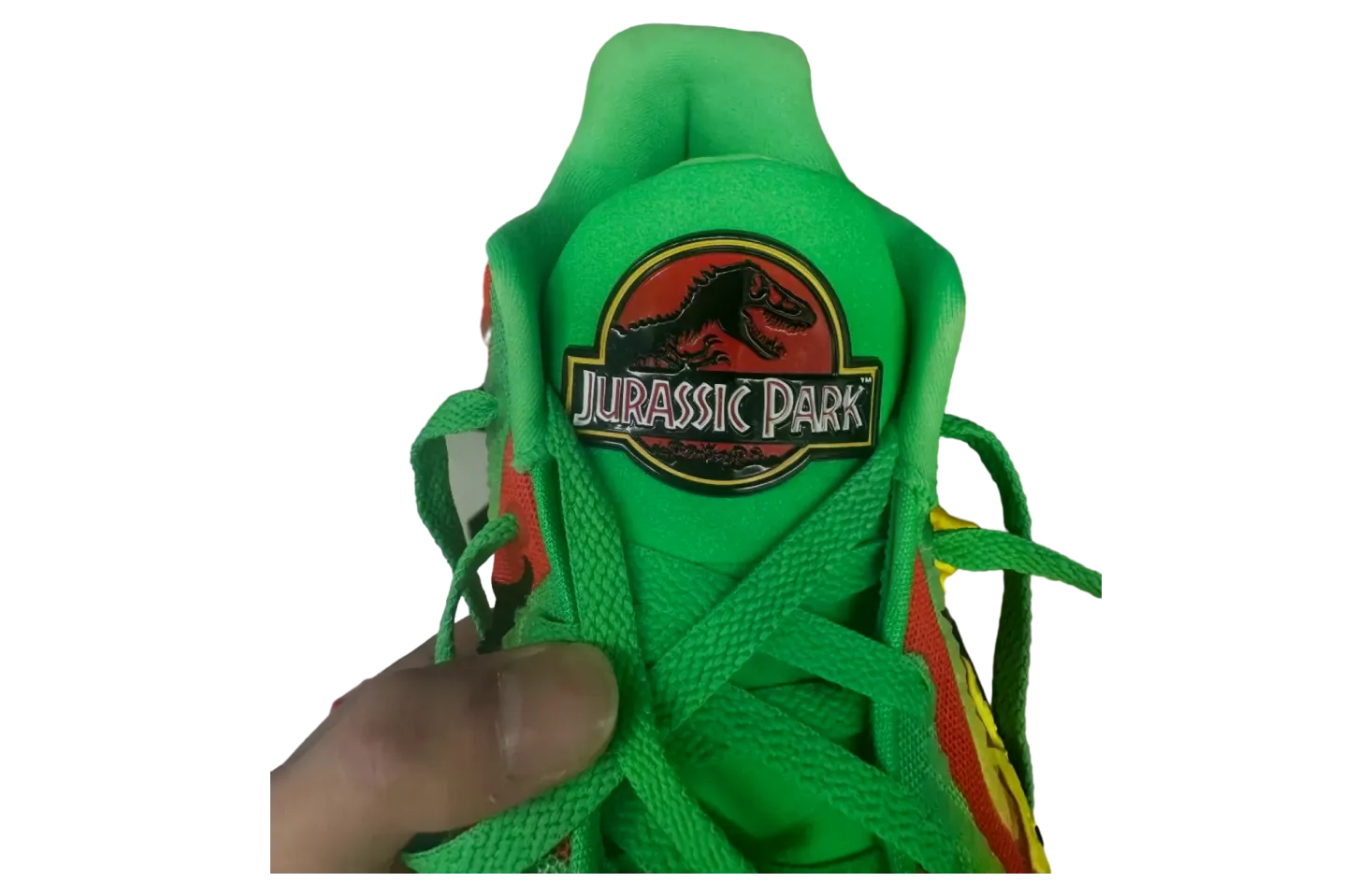nike ja 3 jurassic park green spark university red 4