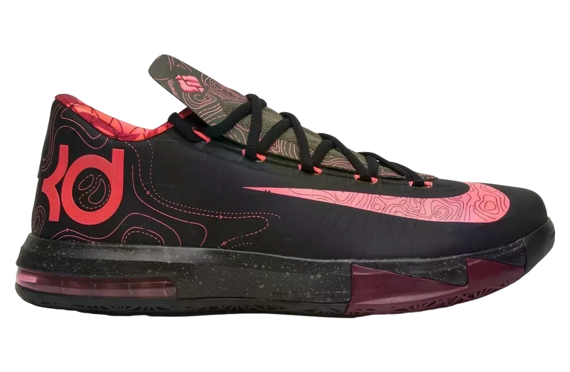 nike kd 6 meteorology black atomic red