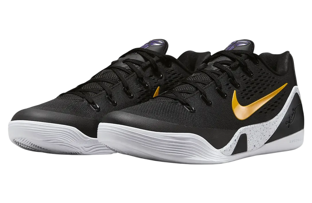 nike kobe 9 elite low protro black university gold 0