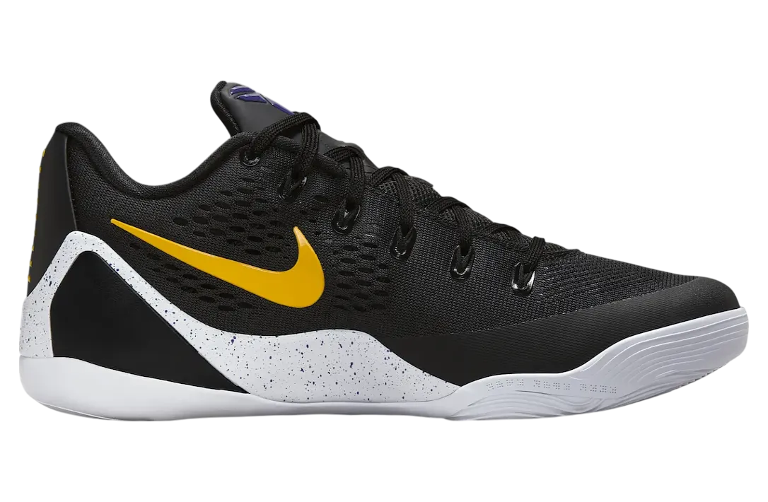 nike kobe 9 elite low protro black university gold 1