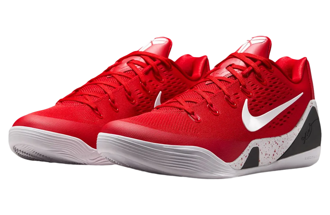 nike kobe 9 elite low protro university red white 0