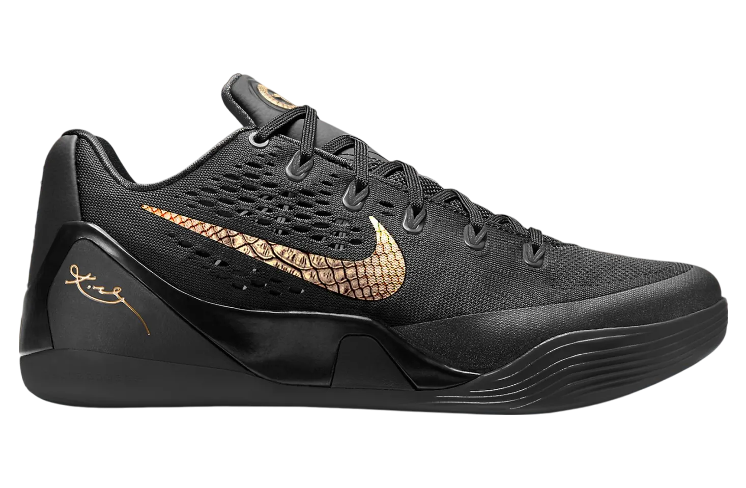 nike kobe 9 em mambacita black metallic gold 1