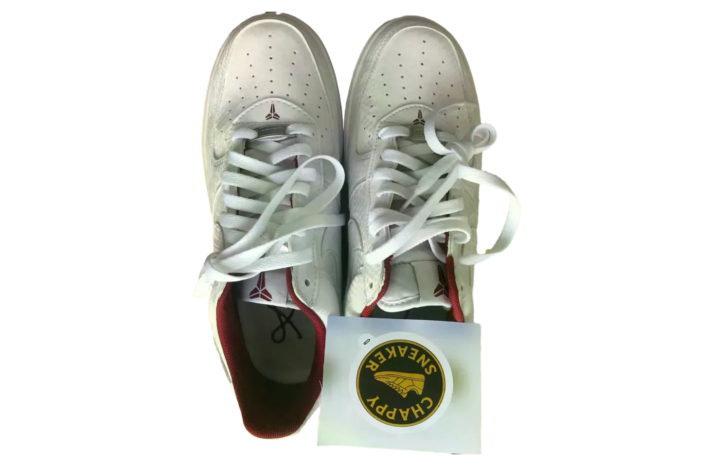 nike kobe air force 1 low white team red 0