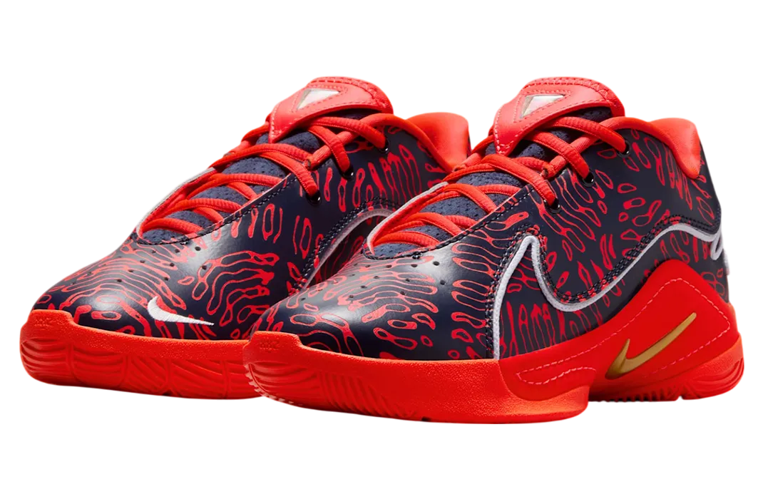 nike lebron 22 gs red navy 0