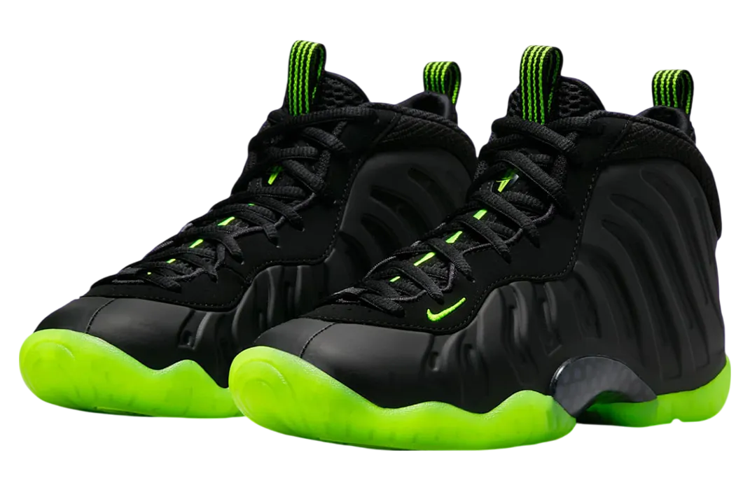 nike little posite one black volt 0