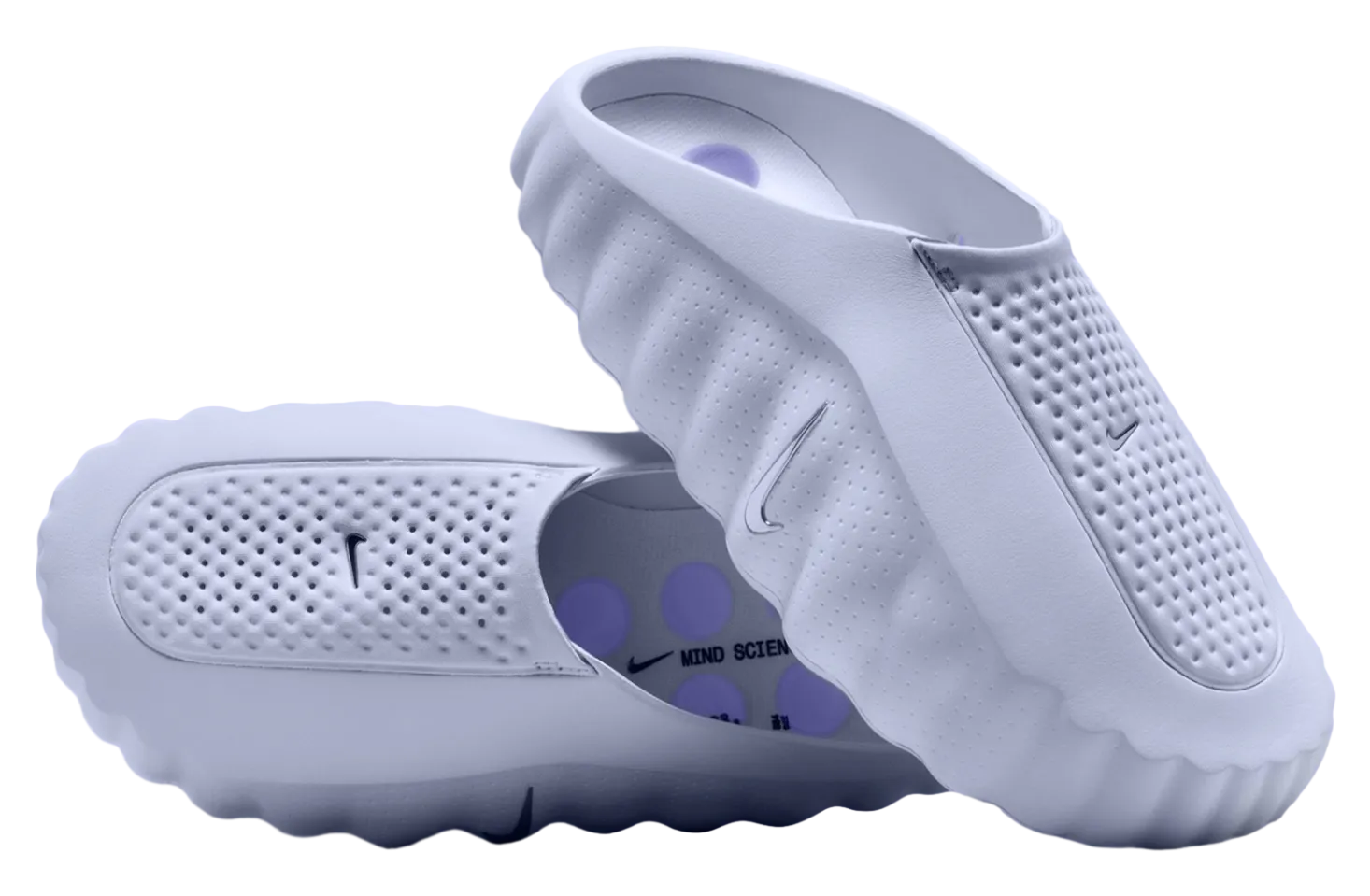 nike mind 001 mule palest purple metallic silver 1