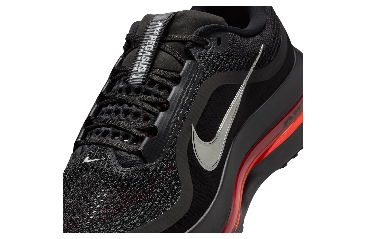 nike pegasus premium black bright crimson 5