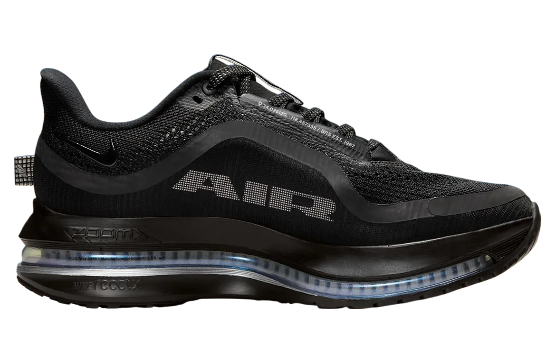nike pegasus premium wmns black metallic silver 0
