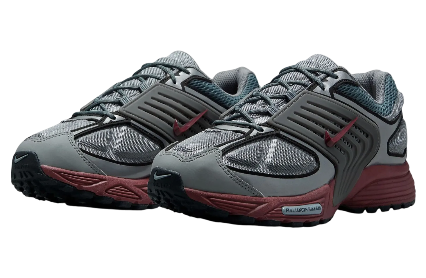 nike pegasus wave cool grey dark team red 0