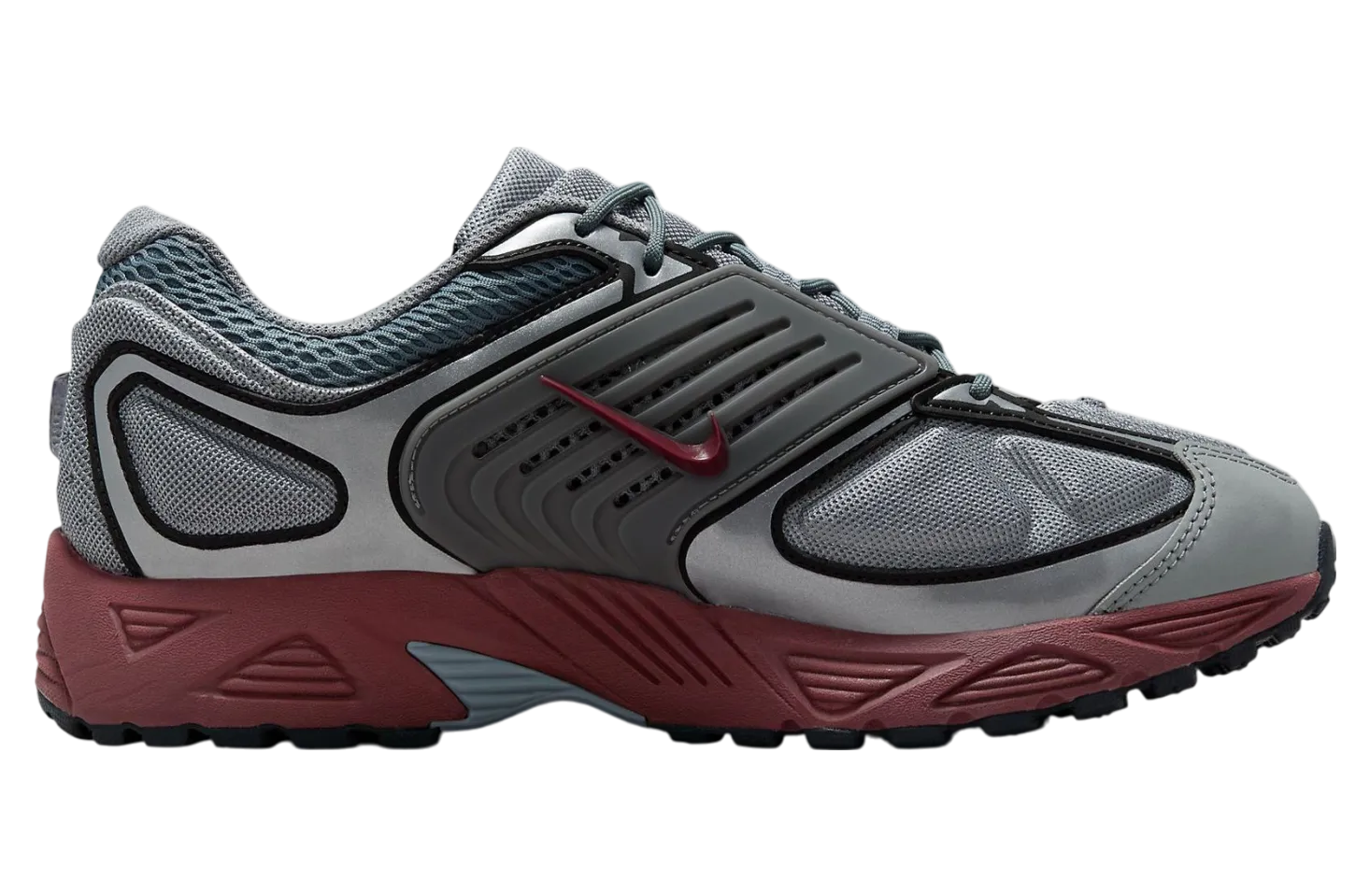 nike pegasus wave cool grey dark team red 1