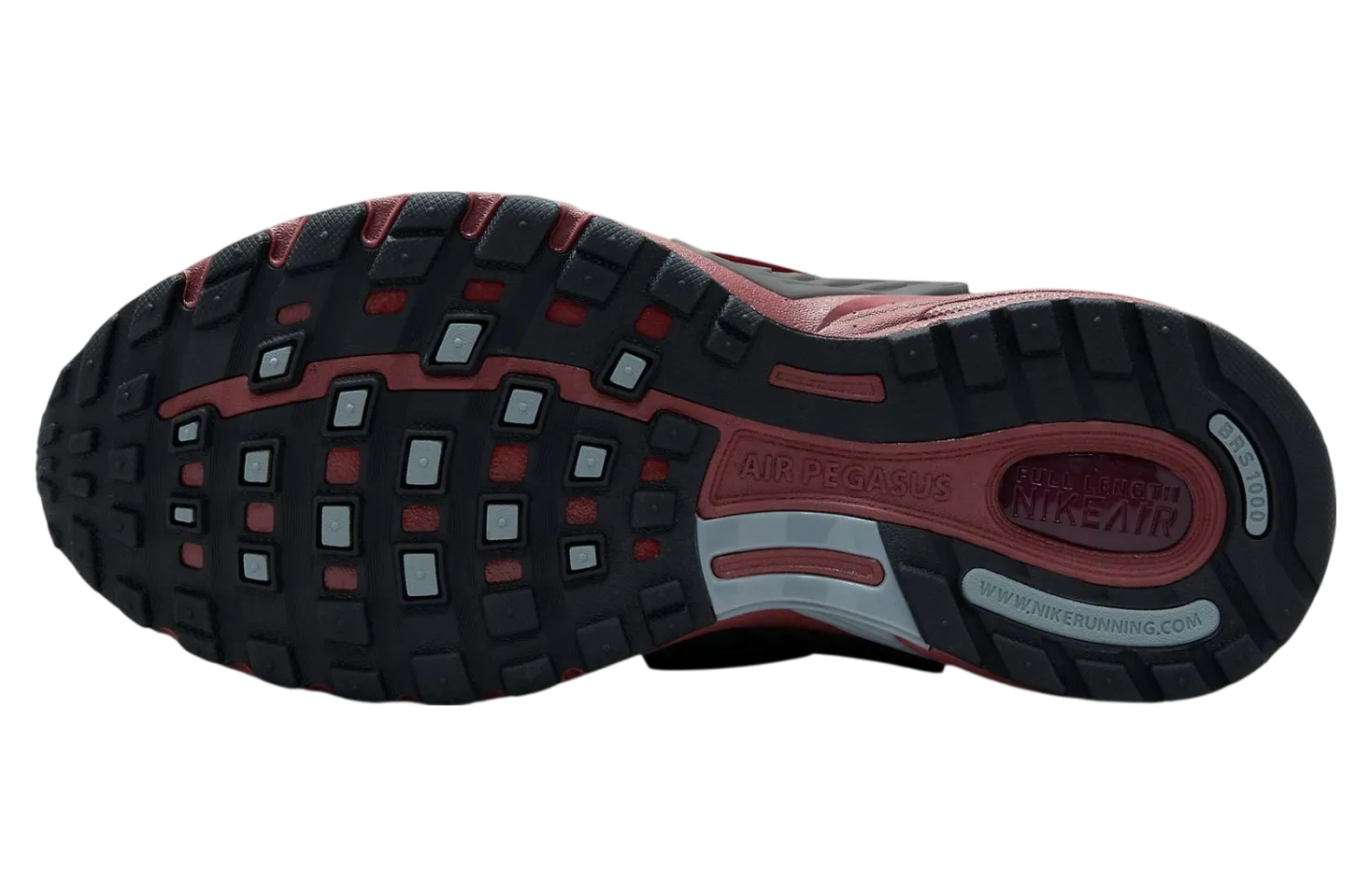 nike pegasus wave cool grey dark team red 4