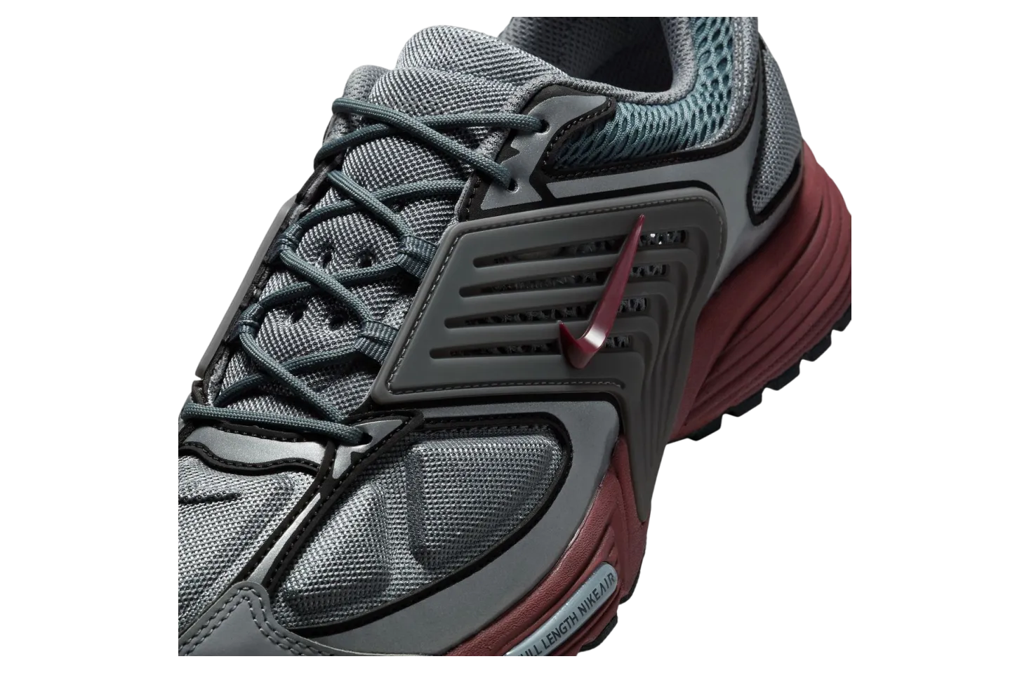 nike pegasus wave cool grey dark team red 5
