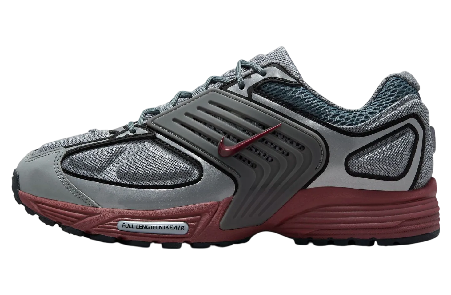 nike pegasus wave cool grey dark team red