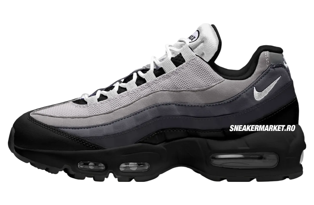 nike sb air max 95 black white