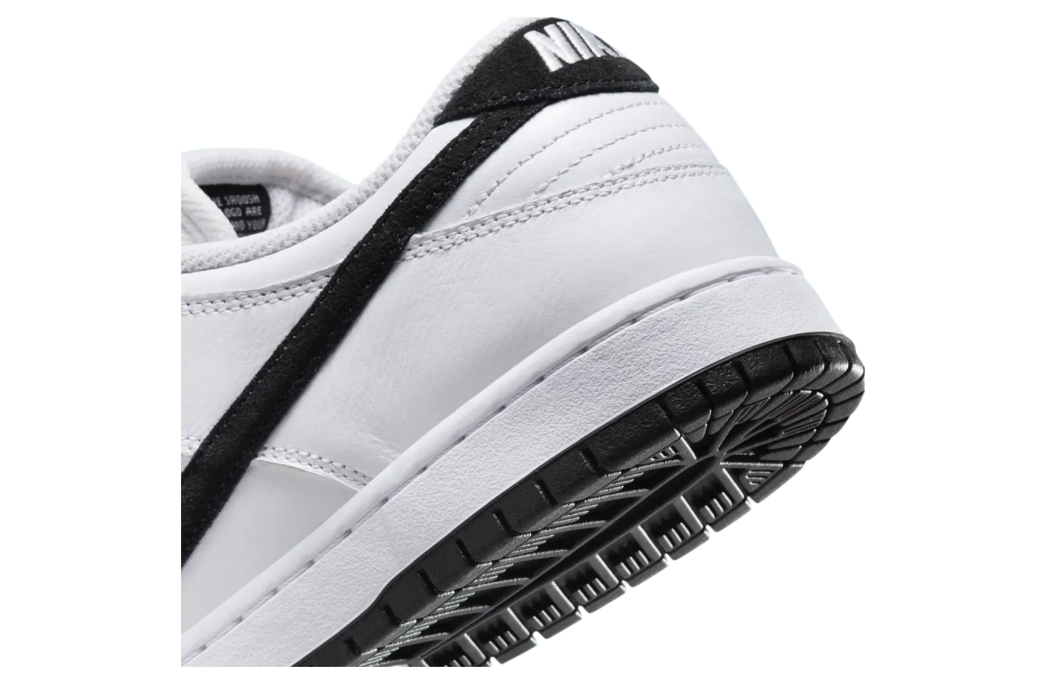 nike sb dunk low white black 6