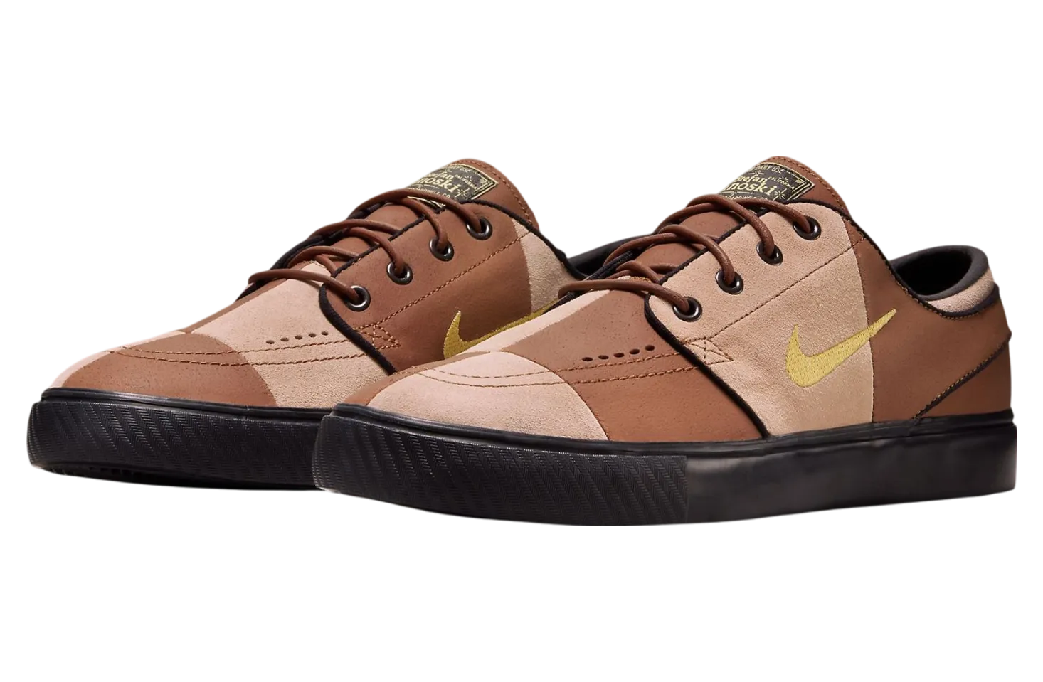 nike sb janoski checkerboard light british tan 0
