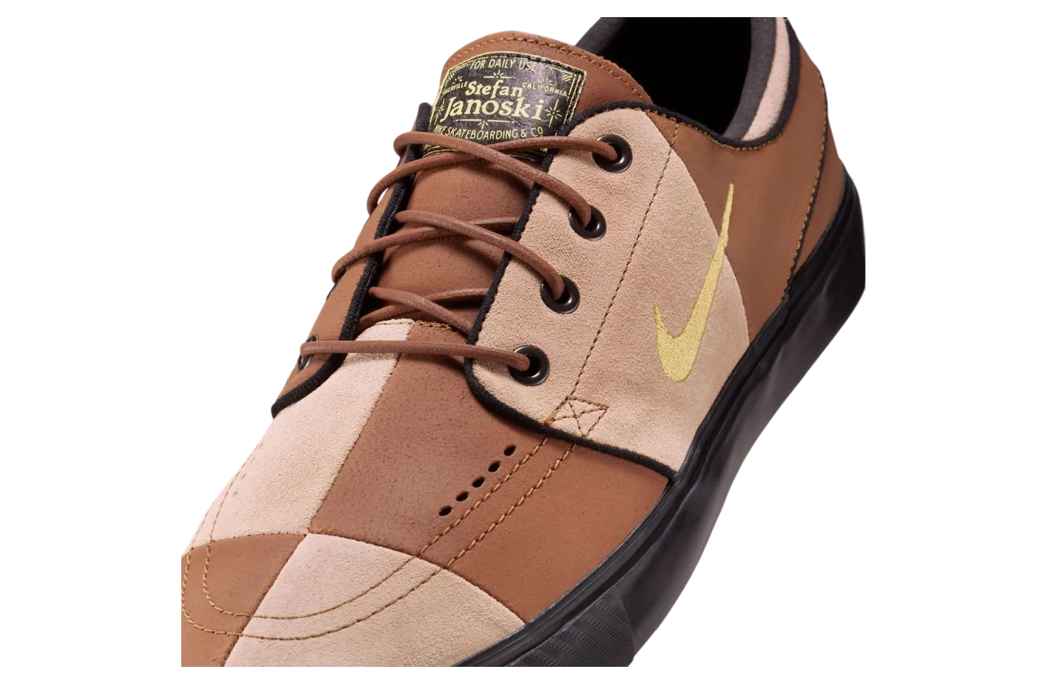 nike sb janoski checkerboard light british tan 5