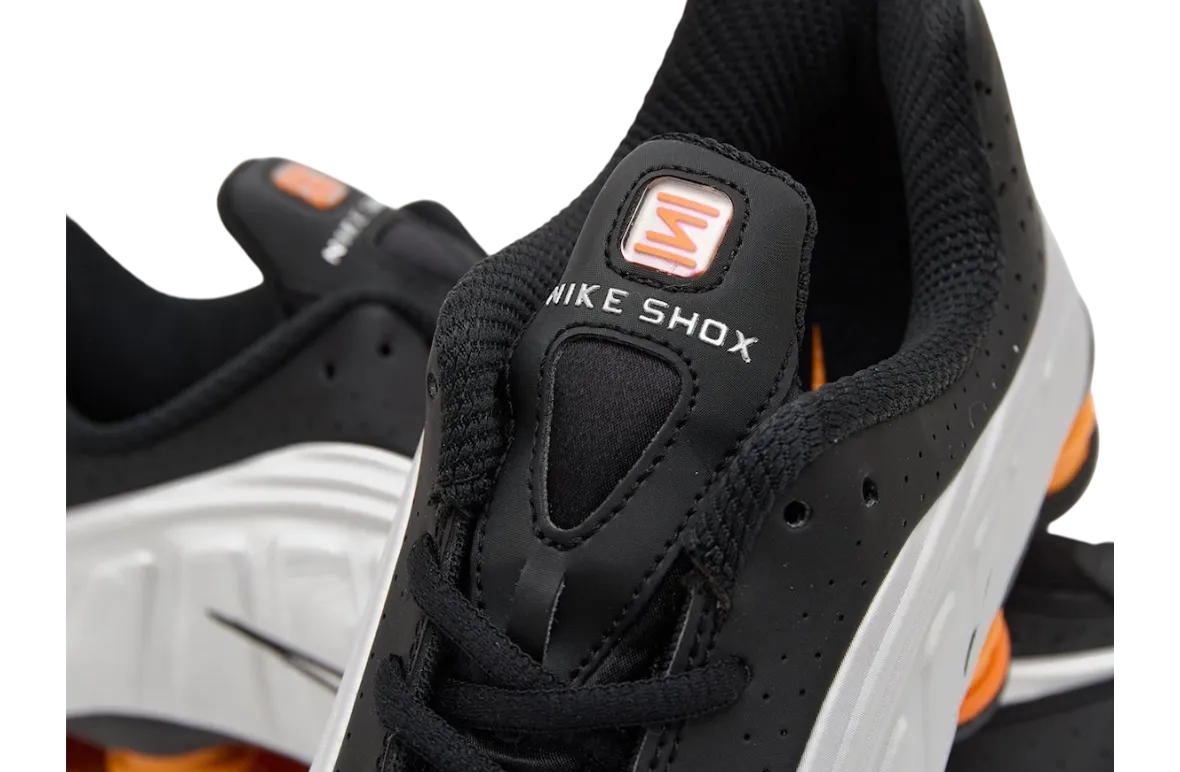 nike shox r4 black bright mandarin 4