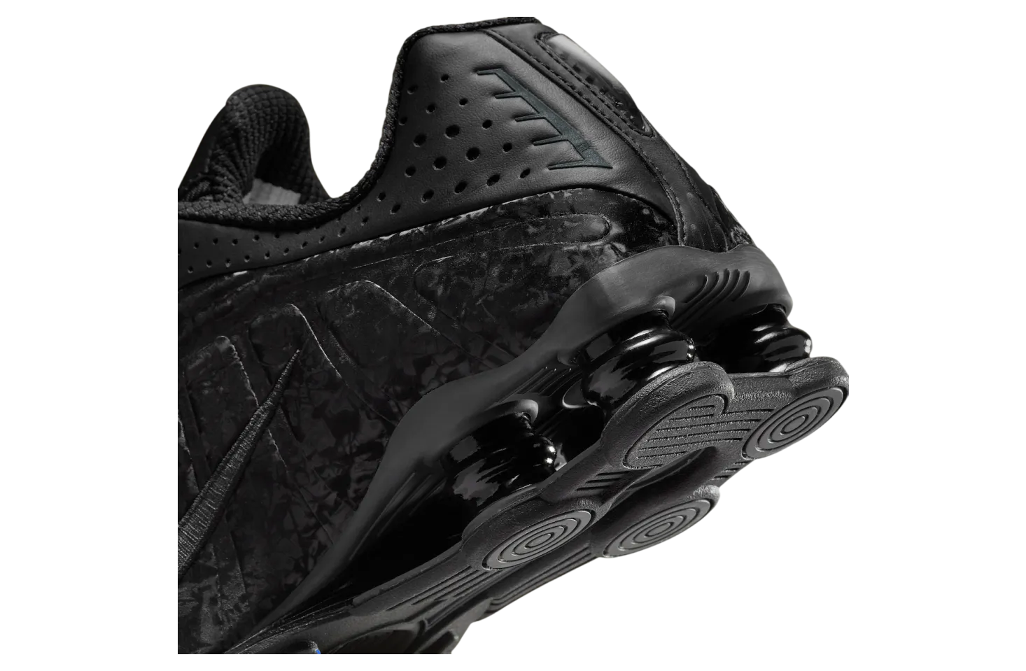 nike shox r4 black floral wmns black dark smoke grey 6