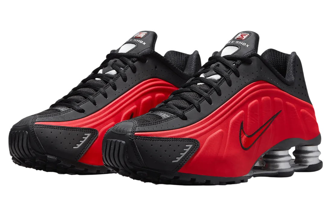 nike shox r4 black red 0