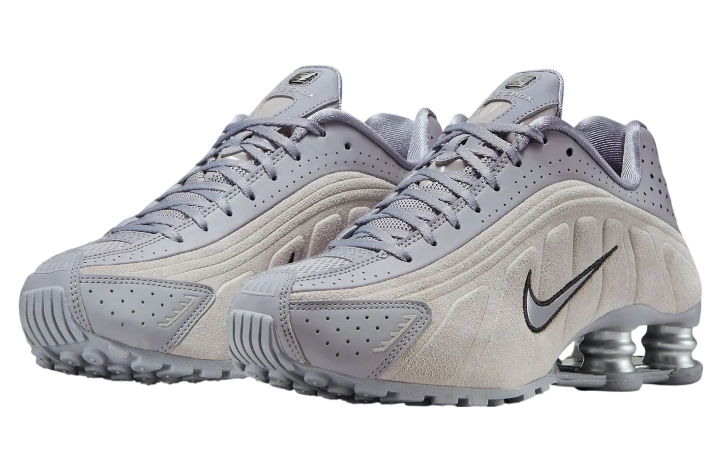 nike shox r4 cement grey blue tint 0