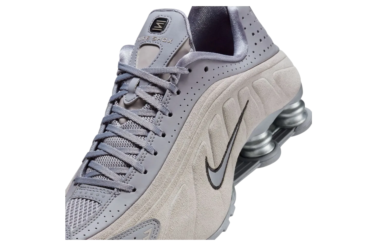 nike shox r4 cement grey blue tint 5