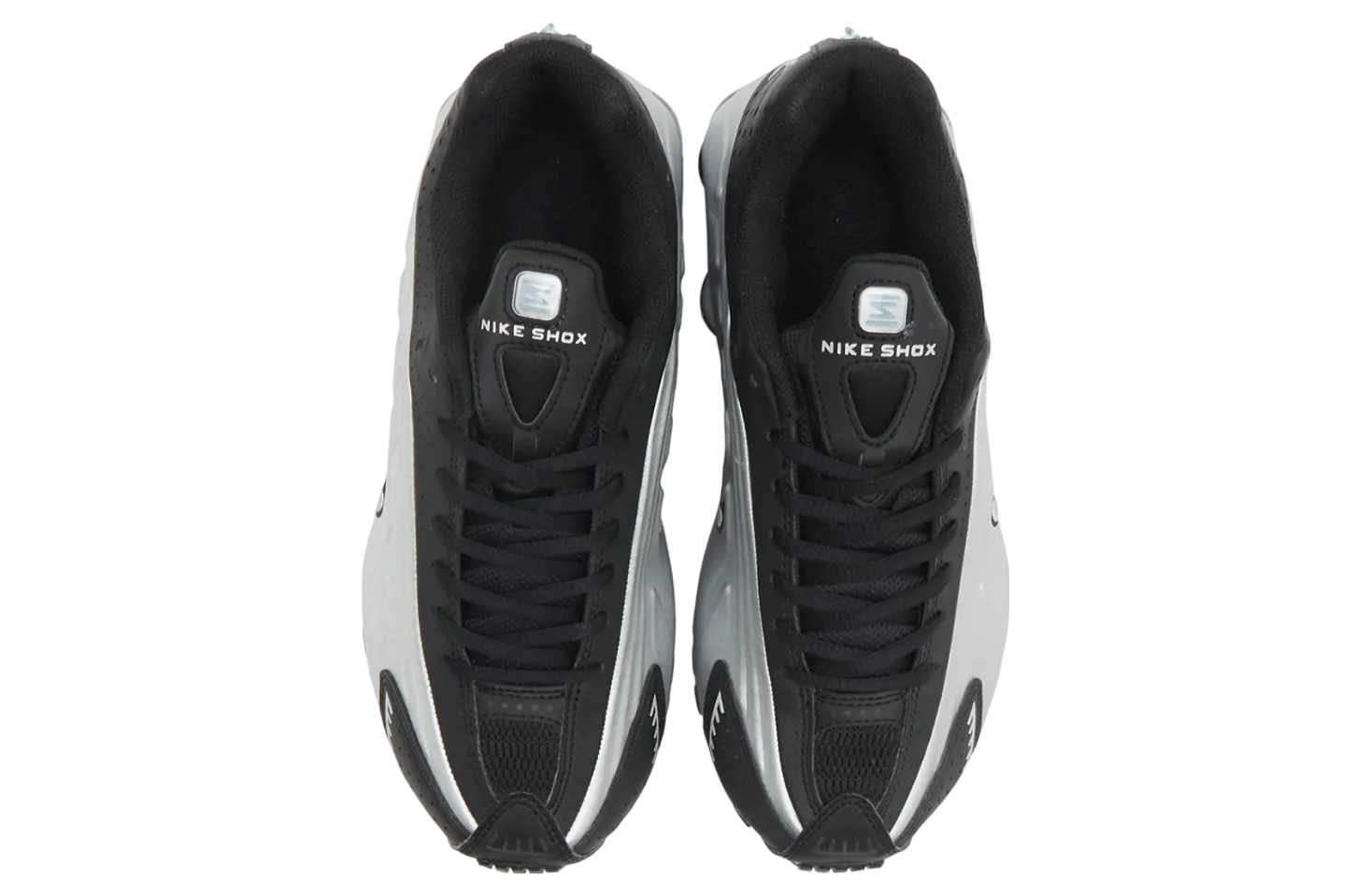 nike shox r4 metallic silver psychic blue 1
