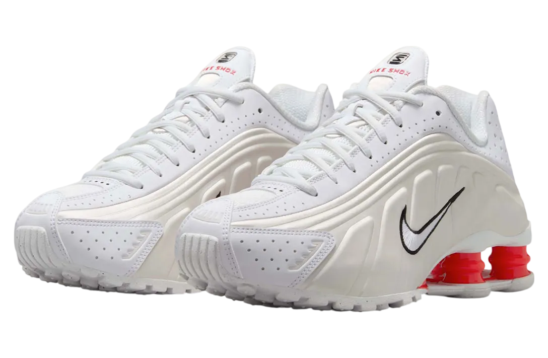 nike shox r4 sail crimson 0
