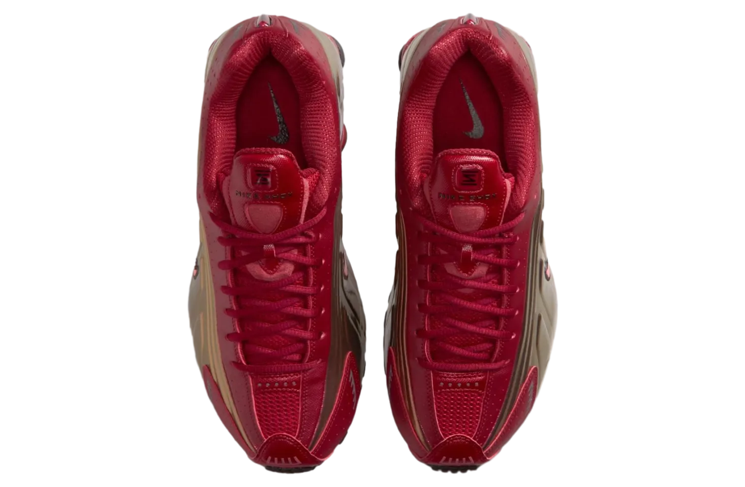 nike shox r4 team crimson black 4