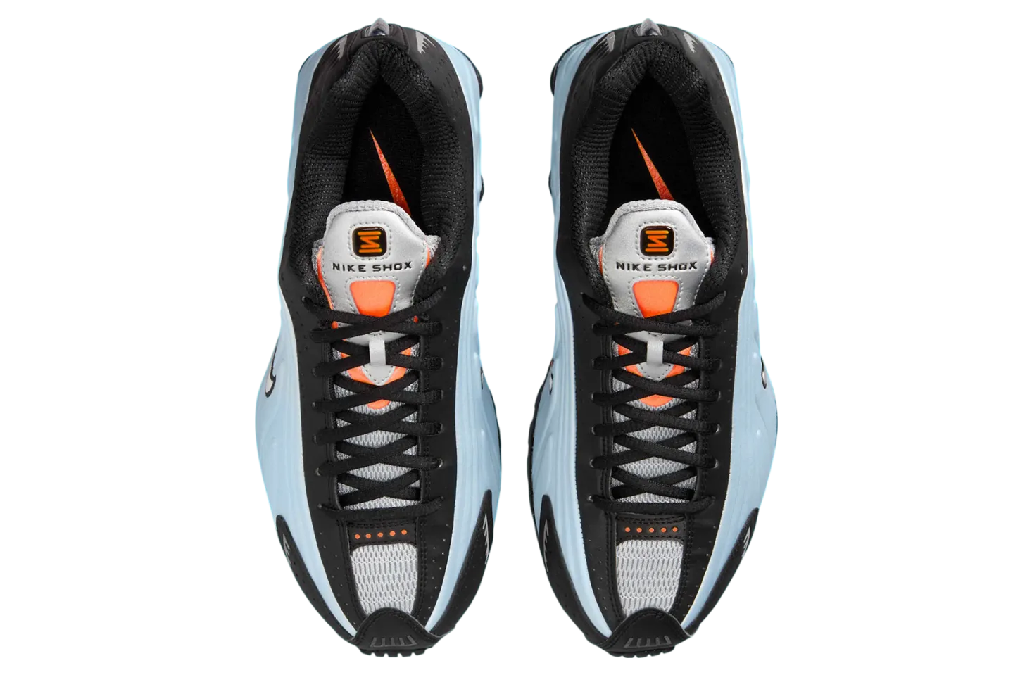 nike shox r4 wmns blue tint total orange 1